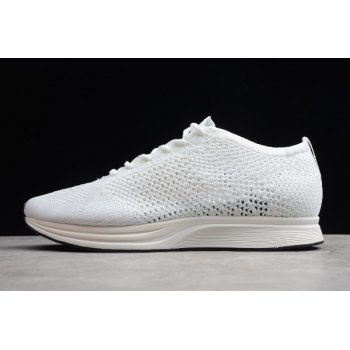 2019 Nike Flyknit Racer White-Sail-Pure Platinum 526628-100 Shoes